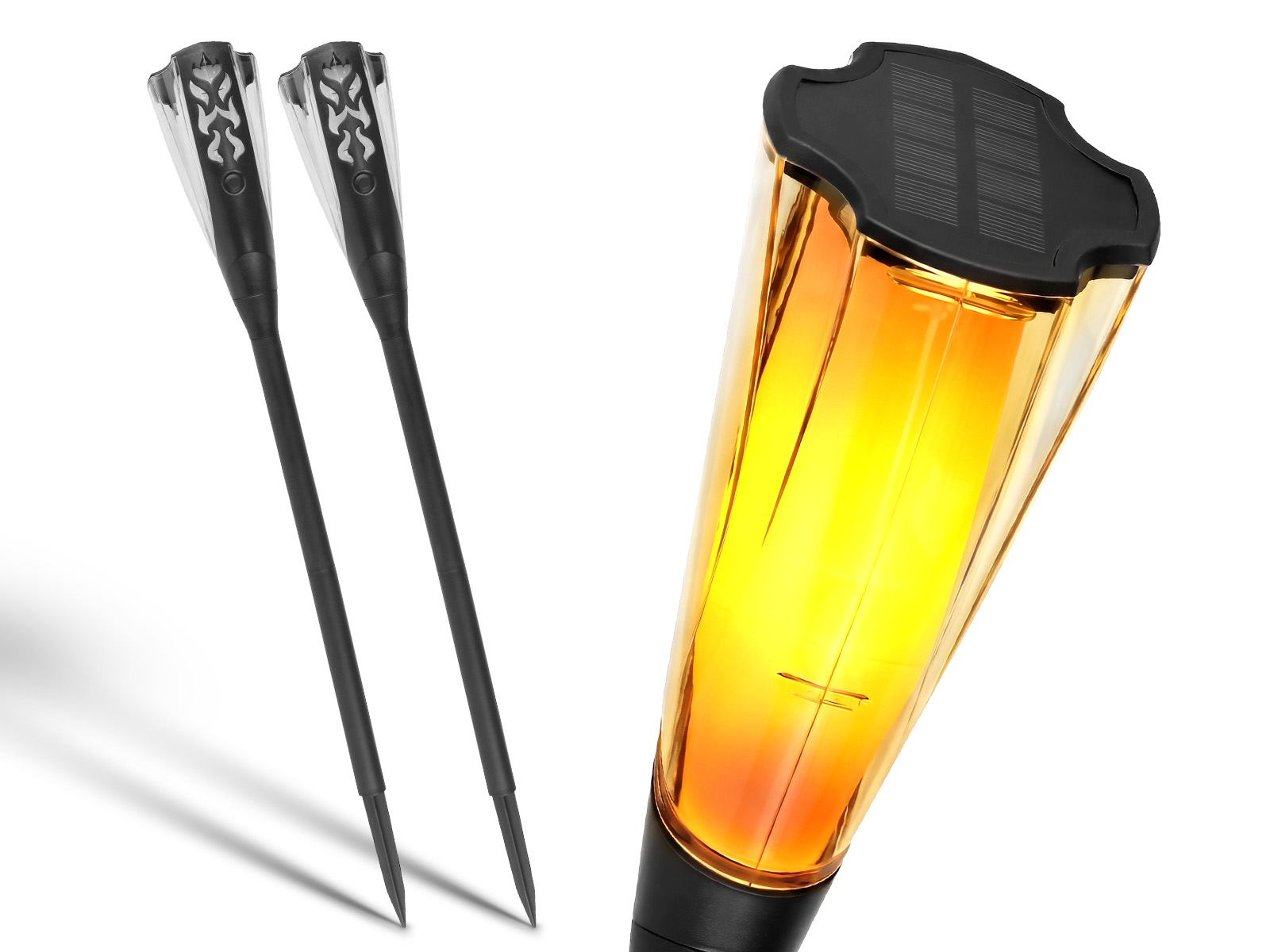 2x Lampa solarna wbijana LED SSO-4 1600K IP65